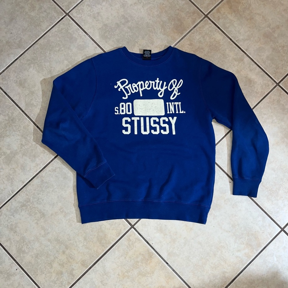 YKK Stussy crewneck